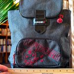 Sanrio KUROMI 2008 Black & Red Backpack Book Bag w/ Red & White Striped Lining Photo 4