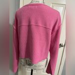 Urban Outfitters  Parker Notch Neck Long Sleeve Top pink size S new without tags Photo 3