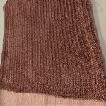 Intimately Free People Gold Coast Metallic Knit Bodysuit Womens XS Rose Gold Pink Photo 4
