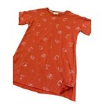 Umgee  French Terry Round Neck MVP Football T-Shirt Dress Orange Size Large Photo 4