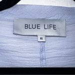 Blue Life  Planet Blue Wrap Cropped Kimono Summer Top Medium Photo 4