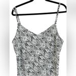 EXPRESS  Womens Vintage Y2K 90s Floral Black White Slip Maxi Zip Dress Size 11/12 Photo 2