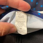 Pretty Polka Dot Navy/Teal Ruched Skater Swimdress Swimsuit Size Med EUC #1123 Blue Photo 6