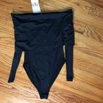 ZARA  Black Off-Shoulder Bodysuit NWT Photo 1