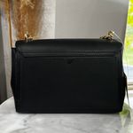 Michael Kors Lita Black Leather Medium Shoulder Crossbody Bag Satchel Handbag Photo 4