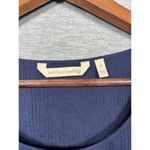 Soft Surroundings Soft Surroundings Womens Tank Top M Navy Blue Sleeveless Textured Cotton Photo 1