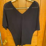 Love Culture Navy Blue Sheer Top Photo 1