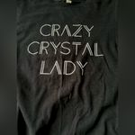 Black & White Graphic Tee Crazy Crystal Lady S/M Photo 1