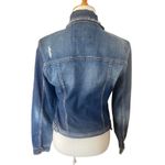 Rue 21  Distressed Medium Wash Denim Jacket Size Large (Junior) Photo 2