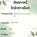 Anthropologie Women's Black Belted Paperbag-Waist Wide-Leg Cotton Pants Size Sm. Photo 8