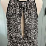 Dolce Vita Size Large Snake Print Dress Tank Style Keyhole Back DV Black Photo 3
