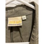 SHE SAFARI Hunter Khaki Shirt Button Up Long Sleeve Women's Size 2XL XXL‎ Green Photo 3