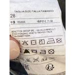 United Colors Of Benetton United Colors of Benettion Womens Jeans Straight Fit Mid-Rise Frayed Hem Size 28 Photo 9