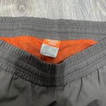 Nike  Womens 32x17 Cropped Capri Pants Lined Grey Orange Swish Medium (8-10) Photo 1