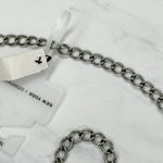 New York & Company Blue Beaded Chain Belt Y2K Festival ✨ Silver Photo 6