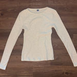 Old Navy Ribbed light gray long sleeve top  Photo 0