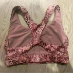 Athleta Ultimate Printed Women’s Bra Pink Leopard Print Activewear Size XS Photo 3