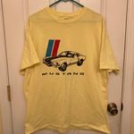 Ford Mustang 50 Year Celebration Muscle Car Yellow Fords Garage T Photo 0