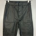 Sanctuary  Hayden Black Coated High Rise Skinny Faux Leather Pants Size 25/0 Photo 2