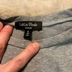 Lea & Viola  Lounge Size Small Long Sleeve‎ Top Eyelet Puff Sleeve Photo 2