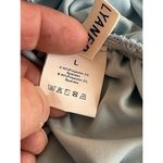 Lyaner Dress Womens Large Blue One Shoulder Sleeve Short Prom Cocktail Chiffon Photo 5