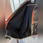 Vintage Yak Magik Silk Blend Western Blazer/Jacket Women's Medium Brown/White White Photo 4