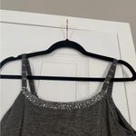 Johnny Was  Collection Vintage Silver Metallic Shimmer Sequin Slip Cami Dress Photo 7