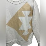 Ralph Lauren LAUREN  Southwest Design Sweatshirt XS 20.5” p2p Cream $98 Retail Photo 2