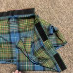 Sport Kilt Skirt Large Blue Green Plaid Pleated Scottish Adjustable Woman’s Photo 7