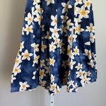Royal Hawaiian Creations Vintage Floral Plumeria Dress Sleeveless Blue size S Photo 3