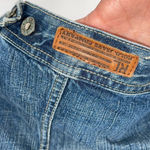 Polo Jeans Co RL67 by Ralph Lauren Lydia Repair Denim Jacket Small Over Reverso Blue Photo 5