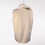John + Jenn  Faux Shearling Open Front Vest Small Photo 4
