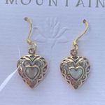 NEW Tiger Mountain Bronze MOP Earrings Hearts // Pierced Ears // Handcrafted?? Photo 5
