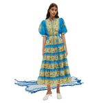 Alemais Linda Tiered Midi Dress Blue Size 8 Photo 12