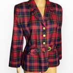 Peter Nygard Vintage Nygard Petite Wool Plaid Blazer Sz 6” Photo 2