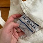 H.L. Spencer Ltd. White ramie cotton Overalls shorts medium vintage Photo 5