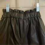 BLANK NYC NWT  Black Vegan Faux Leather Pa-perbag Shorts Size 29 Photo 4