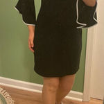 Tiana B Women’s Black Dress Bell Sleeves Size 6P Made in USA Photo 0