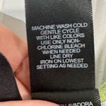 Bisou Bisou Green Floral Sleeveless Ruched Top L Large Y2K Cottagecore Stretch Photo 7