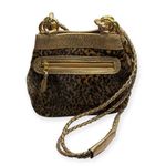 Tiannl ✽ Faux Fur Crossbody Handbag ✽ Animal Print ✽ Vegan Gold Metal Snakeskin Brown Photo 4