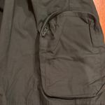 Women's Dark Green Cargo Pants with Chain Black Photo 3