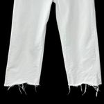 Simon Miller Lamere White Crop Jeans 27‎ USA Raw Hem Straight Wide Leg Denim Photo 6