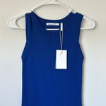 Helmut Lang Helmunt Lang Blue Stretch Bodycon Dress Size: XS Photo 1