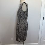 Lafayette 148 Sz 12 Dress Sheath Pencil Animal Print Sleeveless Career Work Tan Photo 4