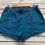 The North Face  DW Blue Nylon Hiking Outdoor Belted Shorts Women's Large Size L Photo 1
