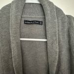Abercrombie & Fitch Feel Free to Send Me an Offer Gray Open Front Cardigan Small Photo 4