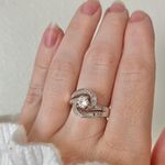 Intertwined Bypass Swirl Silver Round Ring “Aramis” Classic Elegant Glam Sparkly Jewelry Photo 13