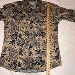 Womens size M Western Shirt Rodeo Snap Front Beige Floral Print Cowgirl Unisex Size M Photo 5