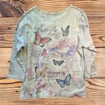 Women’s Large Butterfly Blouse from Dollywood Boutique Tan Photo 2