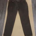 Michael Kors Brown Skinny Jeans 10 Winter Classic Preppy Academia Quiet Luxury Photo 1